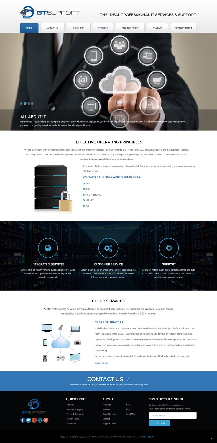 Web Design by pb for GTSUPPORT LLC | Design: #7898175