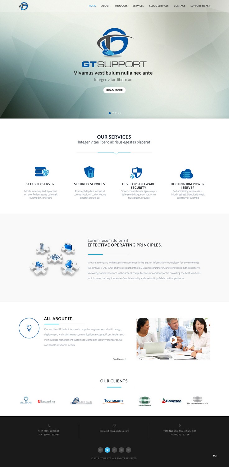 Web Design by pb for GTSUPPORT LLC | Design #7898179