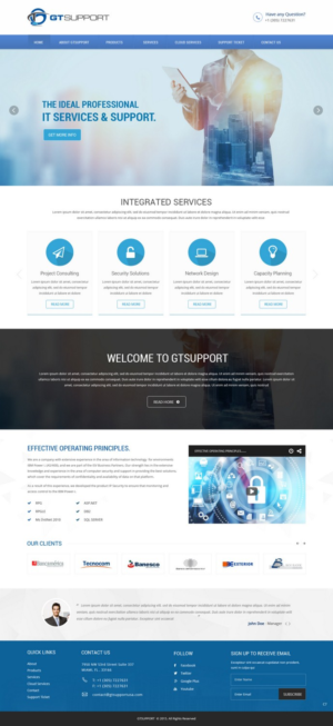 Web Design by pb for GTSUPPORT LLC | Design: #7898180