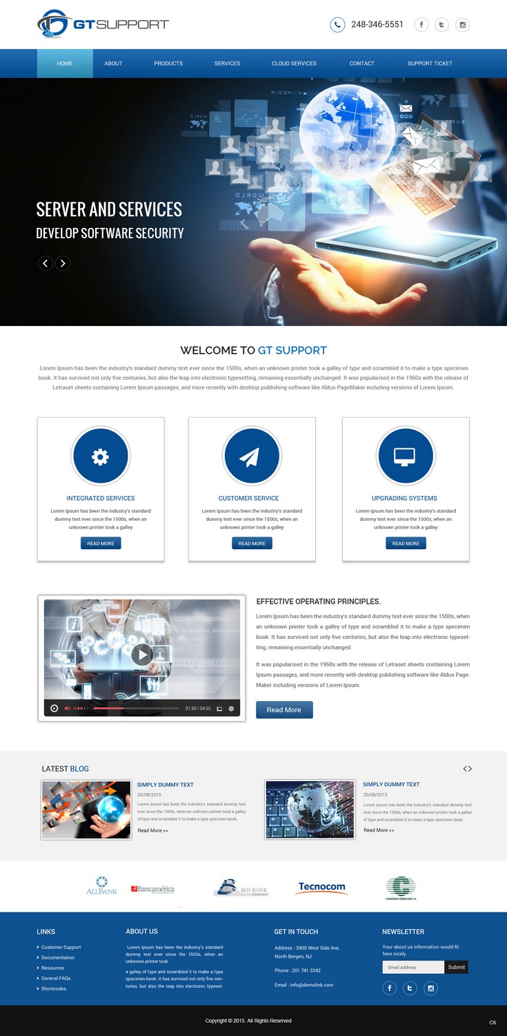 Web Design by pb for GTSUPPORT LLC | Design #7898181