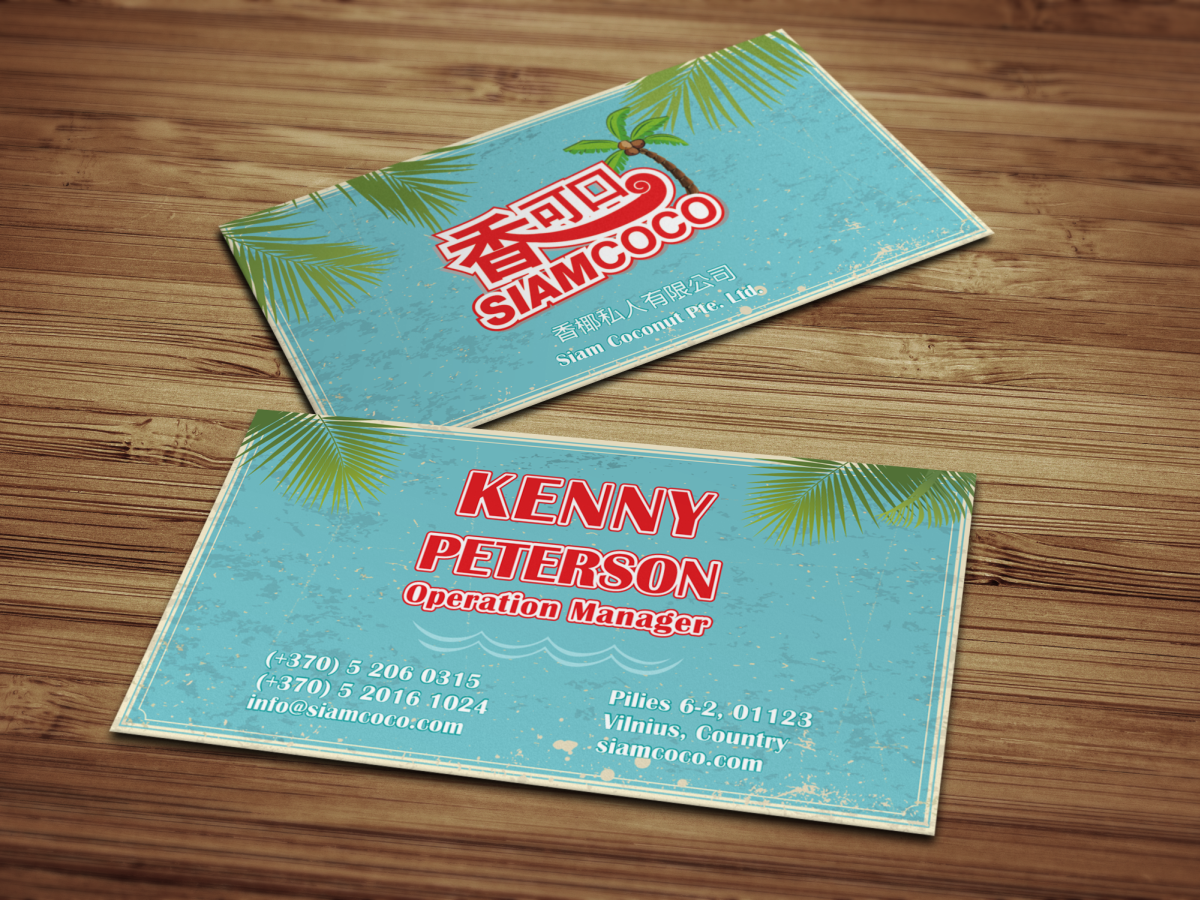 Stationery Design by HYPdesign for Siam Coconut Pte Ltd | Design #1953605