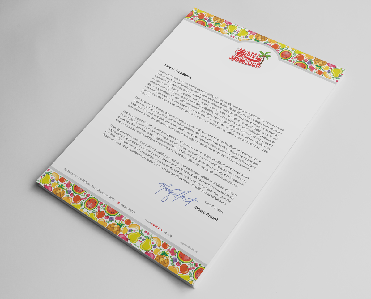 Stationery Design by logodentity for Siam Coconut Pte Ltd | Design #1938379