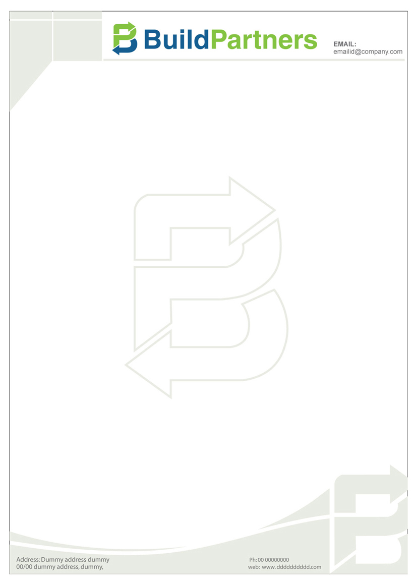 Stationery Design by Job Kurian P K for BuildPartners | Design #1947134