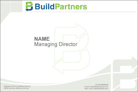 Stationery Design by Job Kurian P K for BuildPartners | Design #1947141