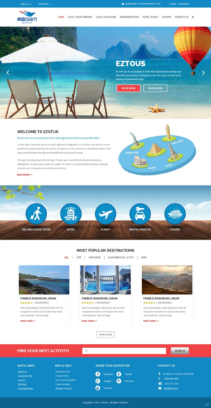 Web Design by pb for Eztous.com | Design: #7886816