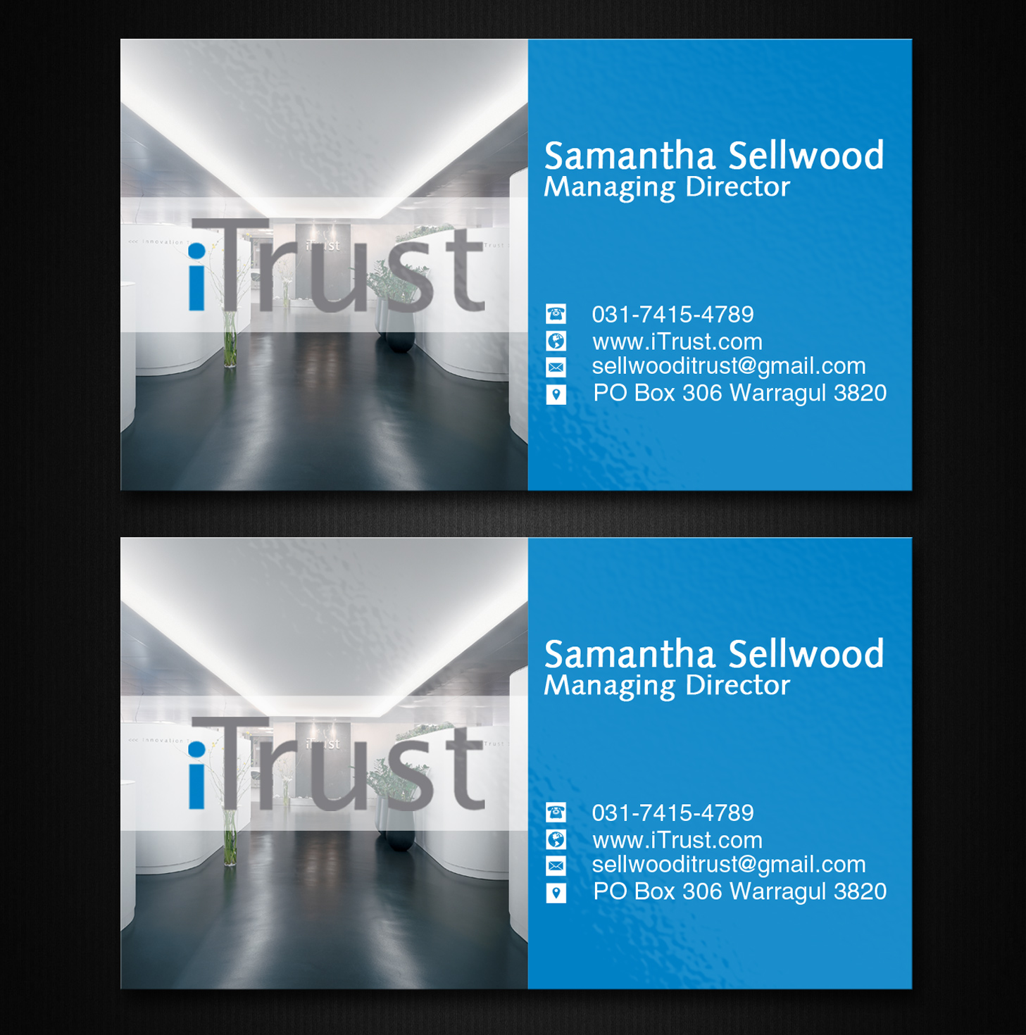Business Card Design by Lanka Ama for iTrust AG | Design #7863269