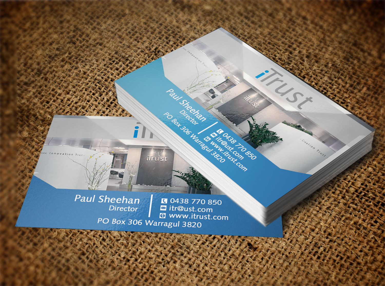 Business Card Design by Lanka Ama for iTrust AG | Design #7863318