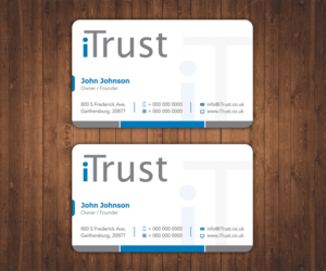 Business Card Design by Stylez Designz for iTrust AG | Design: #7958612