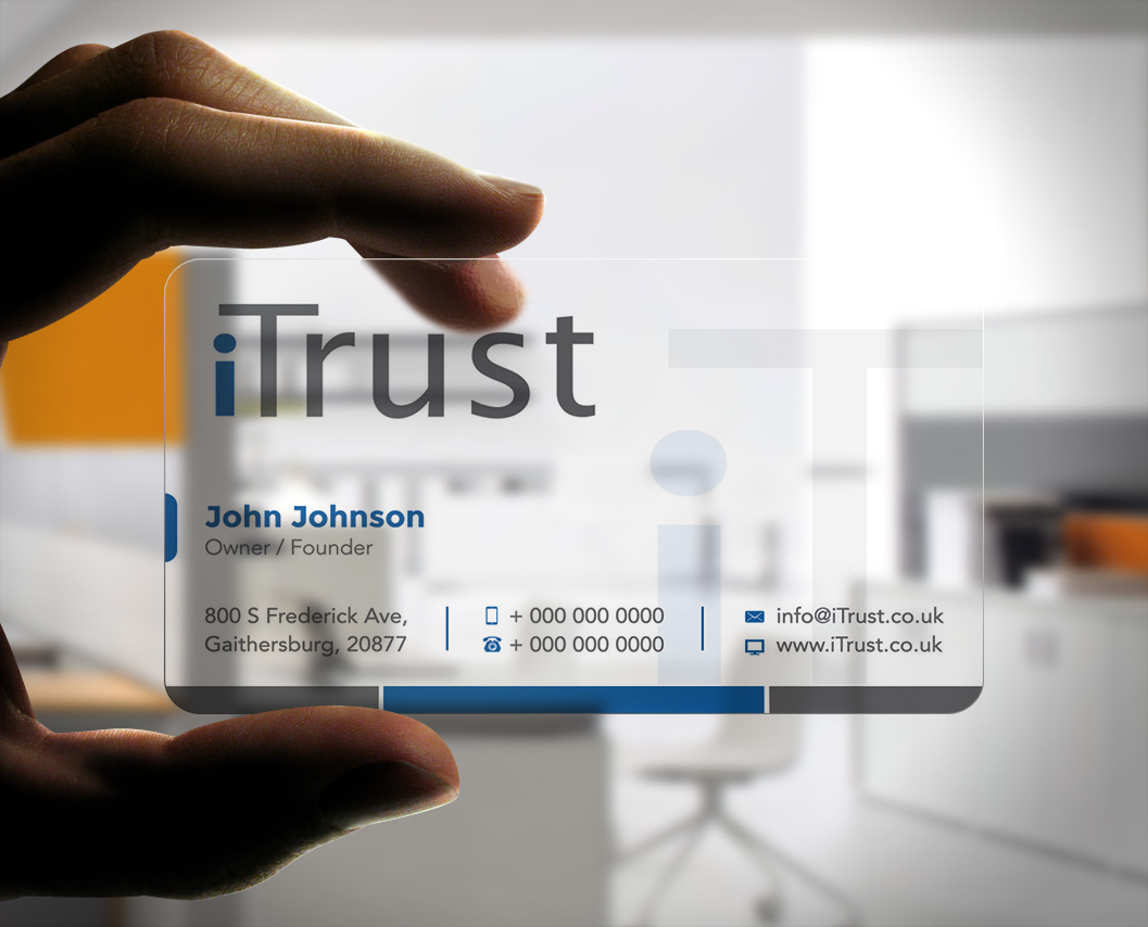 Business Card Design by Stylez Designz for iTrust AG | Design #7958613