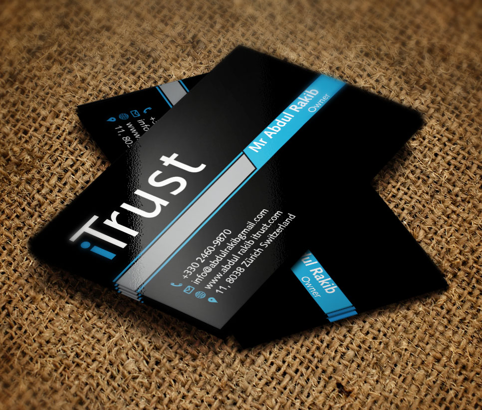 Business Card Design by Verified artistry (Design garden) for iTrust AG | Design #7864295