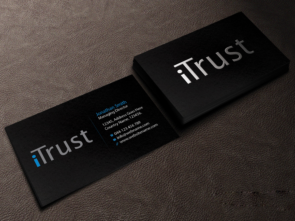 Visitenkarten-Design von Creations Box 2015 für iTrust AG | Design #7868926