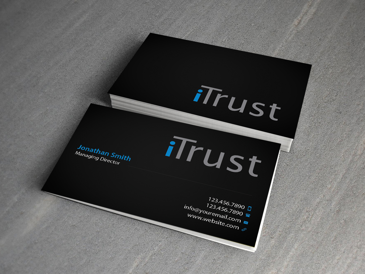 Visitenkarten-Design von Creations Box 2015 für iTrust AG | Design #7868927