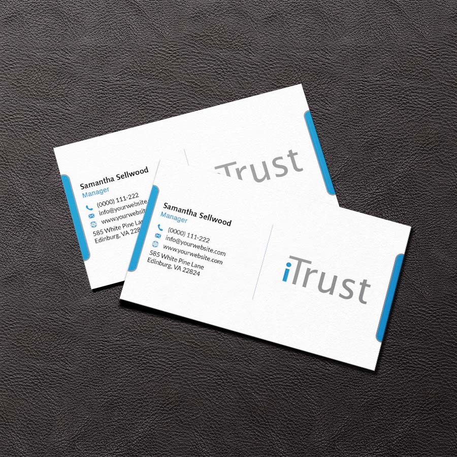 Business Card Design by zillurrahman800 for iTrust AG | Design #7863670