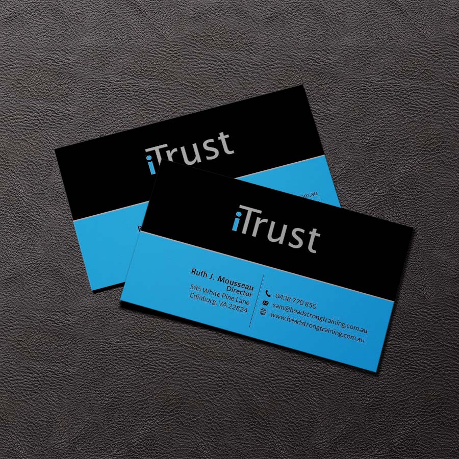 Business Card Design by zillurrahman800 for iTrust AG | Design #7863685