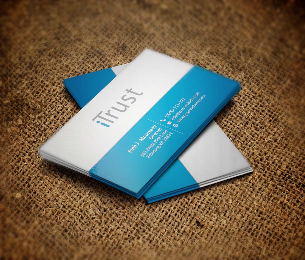 Diseño de Tarjeta de Presentación por zillurrahman800 para iTrust AG | Diseño #7863686