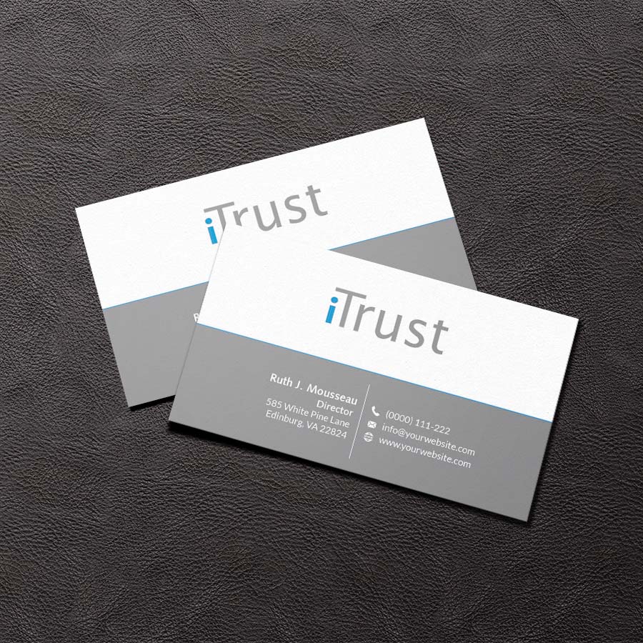 Diseño de Tarjeta de Presentación por zillurrahman800 para iTrust AG | Diseño #7863687