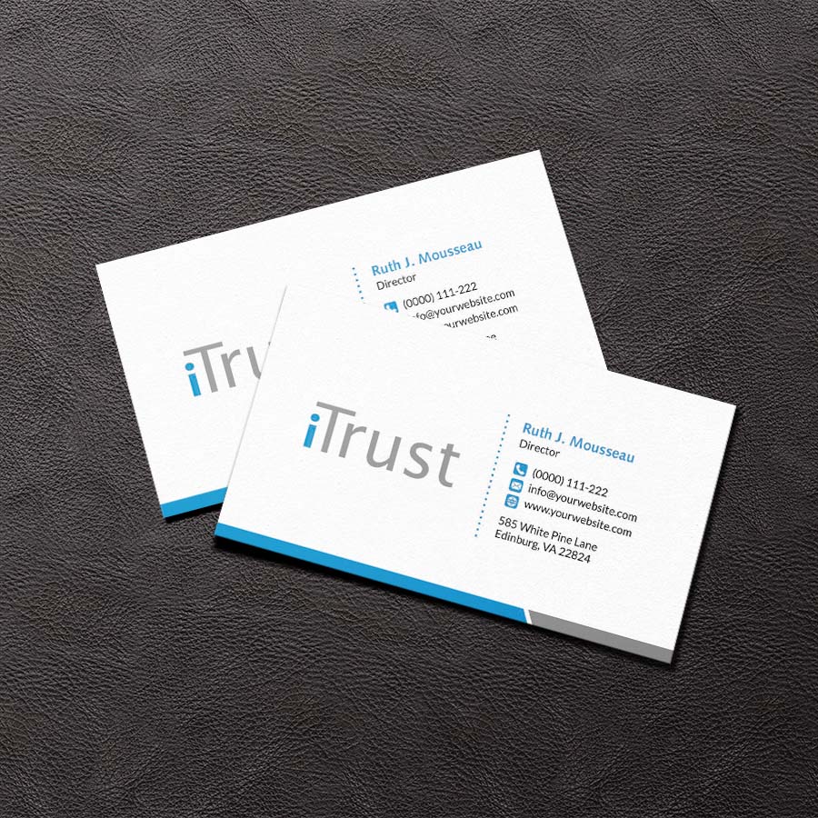 Business Card Design by zillurrahman800 for iTrust AG | Design #7863692