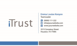 Design de Carte de Visite par zillurrahman800 pour iTrust AG | Design : #8413450