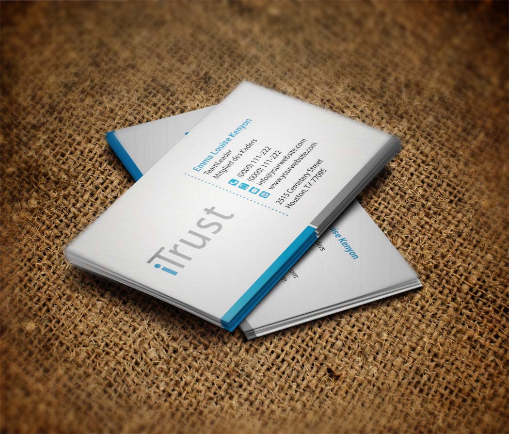 Business Card Design by zillurrahman800 for iTrust AG | Design #8413453