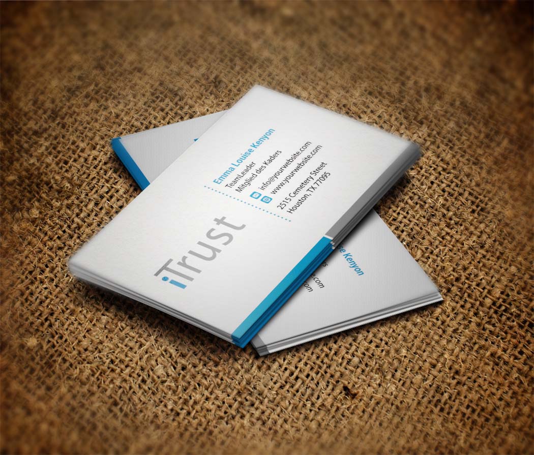 Business Card Design by zillurrahman800 for iTrust AG | Design #8413485