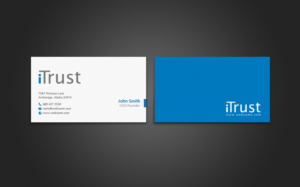 Visitenkarten-Design von chandrayaan.creative für iTrust AG | Design: #7887900
