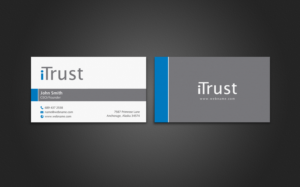 Business Card Design by chandrayaan.creative for iTrust AG | Design #7887904