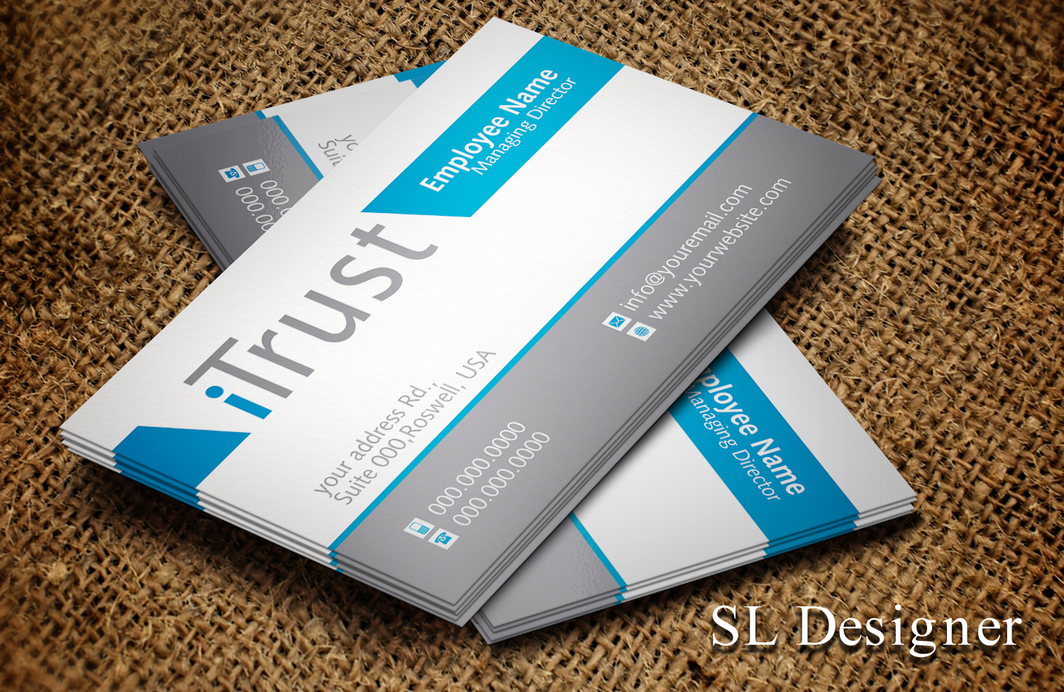 Business Card Design by SL Designer for iTrust AG | Design #7862688