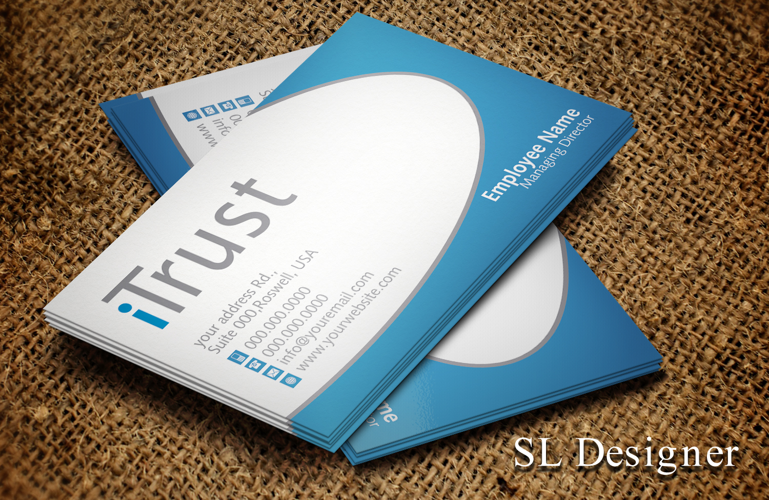 Business Card Design by SL Designer for iTrust AG | Design #7862697
