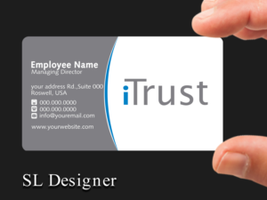 Visitenkarten-Design von SL Designer für iTrust AG | Design: #7862704