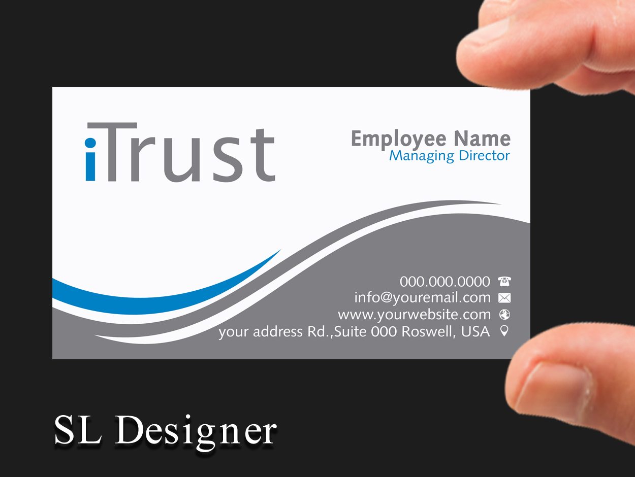 Visitenkarten-Design von SL Designer für iTrust AG | Design #7862705