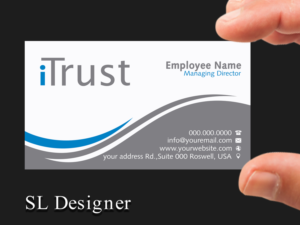 Visitenkarten-Design von SL Designer für iTrust AG | Design: #7862705