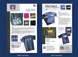 Flyer Design by designgreen for Military Shirts | Design: #1935559