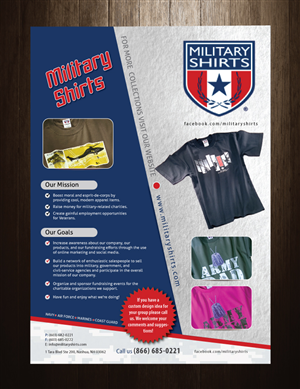Flyer Design by meet007 for Military Shirts | Design: #1944198