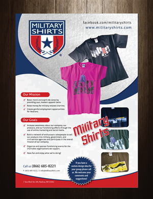 Flyer Design by meet007 for Military Shirts | Design: #1944281