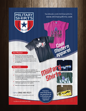 Flyer Design by meet007 for Military Shirts | Design: #1944610