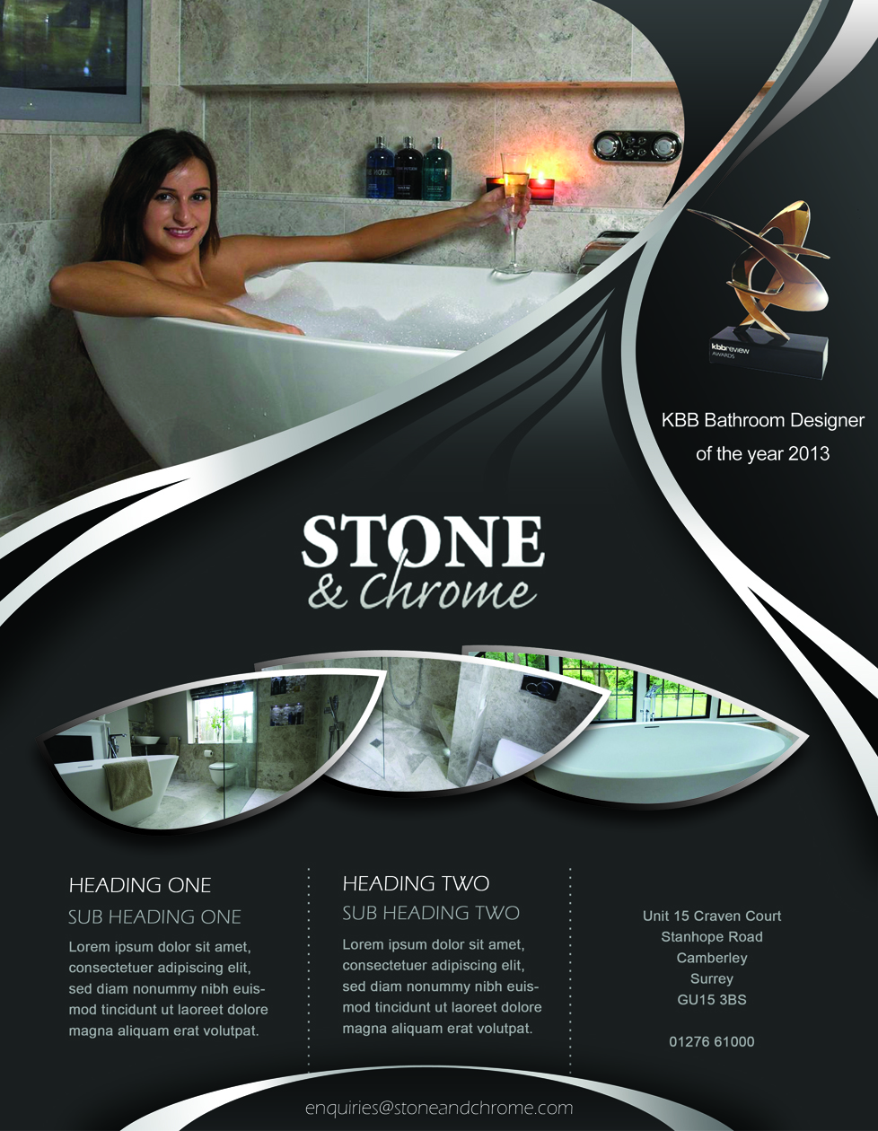 Advertisement Design by lpgiraud for Stone   &  Chrome | Design #1945254