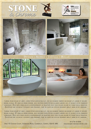 Design Publicitaire par Sharon pour Stone   &  Chrome | Design : #1945127