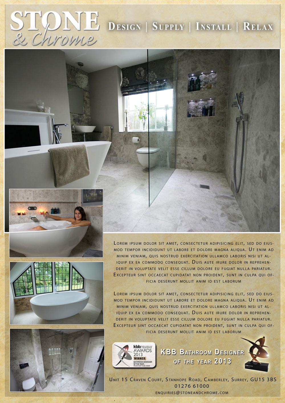 Design Publicitaire par Sharon pour Stone   &  Chrome | Design #1945202