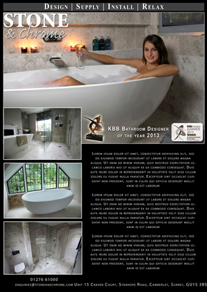 Design Publicitaire par Sharon pour Stone   &  Chrome | Design : #1945297