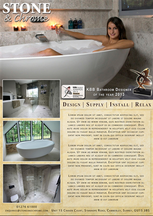Design Publicitaire par Sharon pour Stone   &  Chrome | Design : #1945845