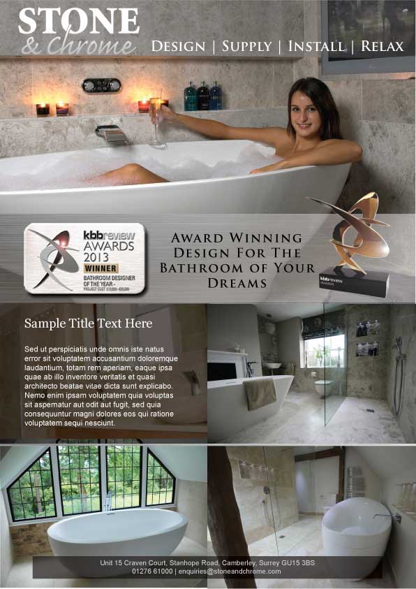 Advertisement Design by Coco Creative Design for Stone   &  Chrome | Design #1940613