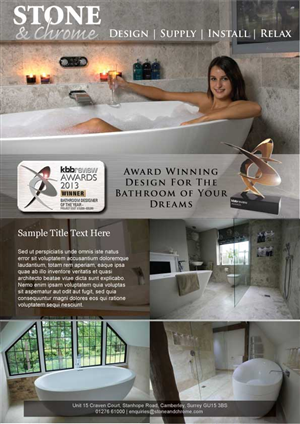 Design Publicitaire par Coco Creative Design pour Stone   &  Chrome | Design : #1940613