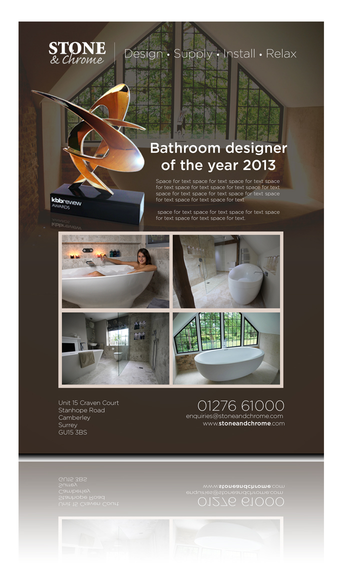 Advertisement Design by jgeoinbox for Stone   &  Chrome | Design #1940813