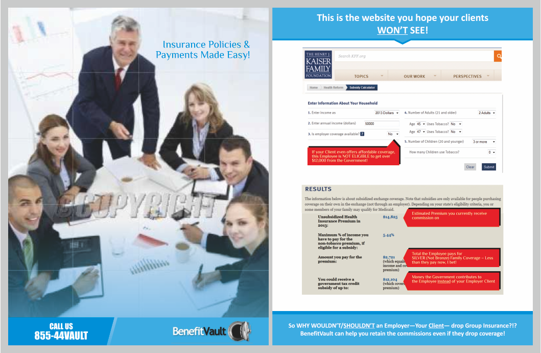 Flyer Design by barinix for BenefitVault | Design #1951244