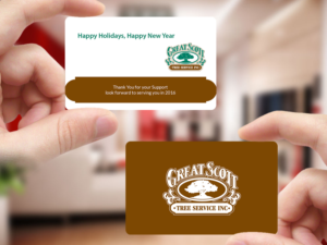 Card Design by Creations Box 2015 for Great Scott Tree Service, Inc.  | Design: #7868886