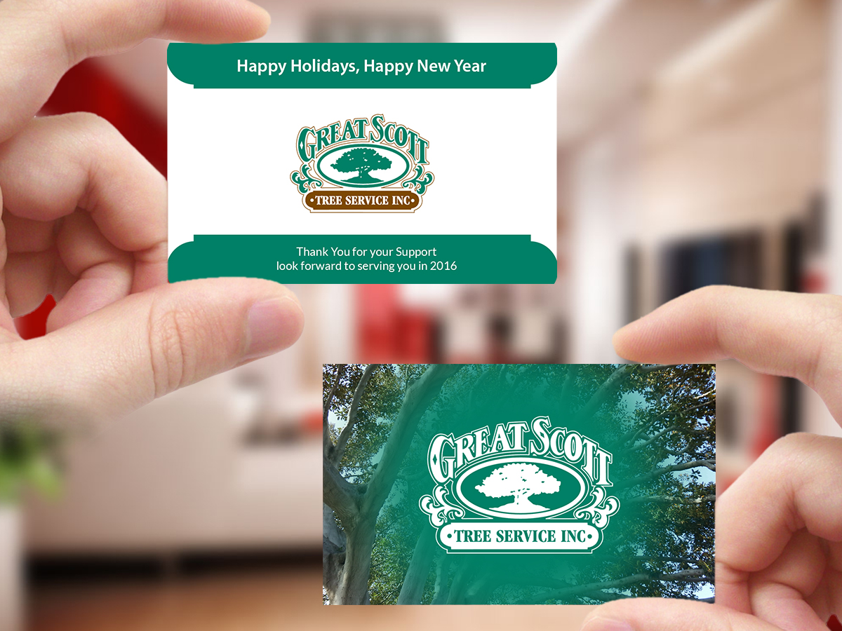 Card Design by Creations Box 2015 for Great Scott Tree Service, Inc.  | Design #7868887