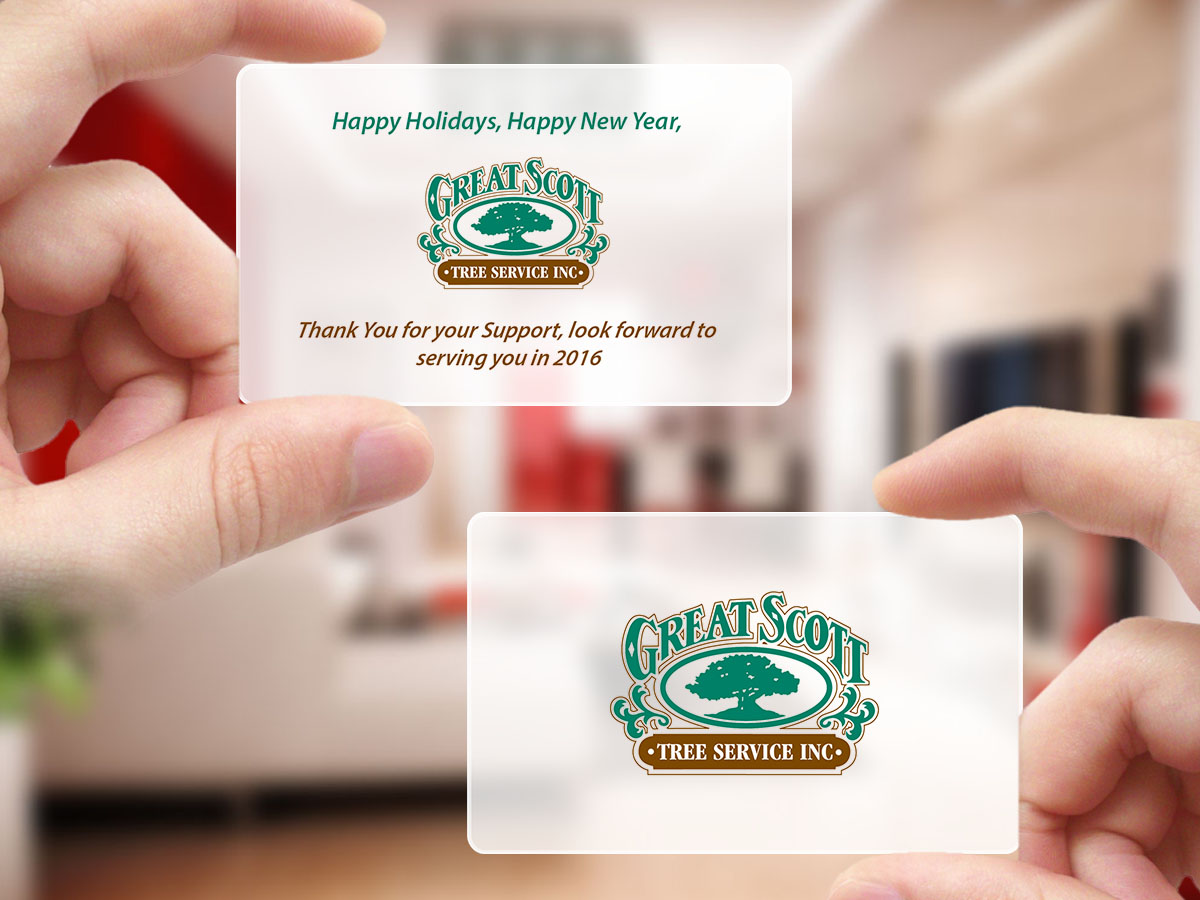 Card Design by Creations Box 2015 for Great Scott Tree Service, Inc.  | Design #7868888