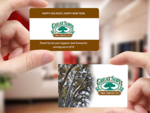 Card Design by Creations Box 2015 for Great Scott Tree Service, Inc.  | Design: #7868889