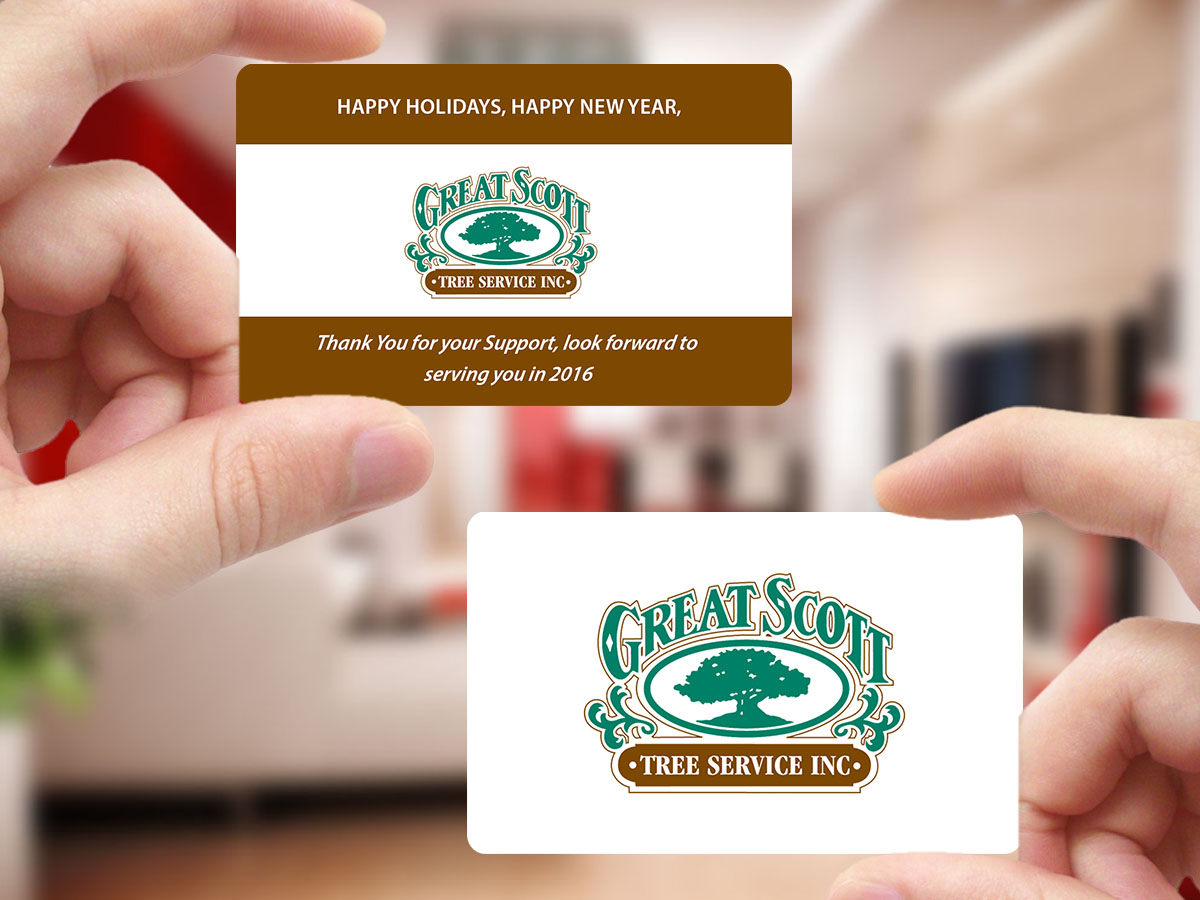 Card Design by Creations Box 2015 for Great Scott Tree Service, Inc.  | Design #7868890