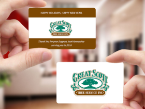 Card Design by Creations Box 2015 for Great Scott Tree Service, Inc.  | Design: #7868890